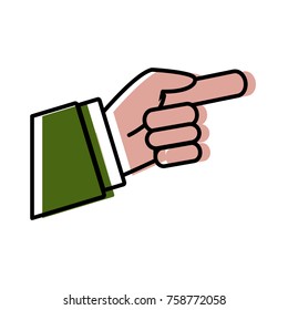 Human hand symbol icon vector illustration graphic design