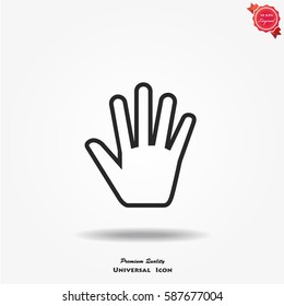 Human Hand Vector Icon