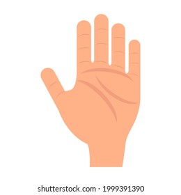 Human hand vector person icon illustration isolated white. Thumb human hand silhouette signature concept arm group. Drawing male cartoon body part icon anatomy gesturing healthcare art