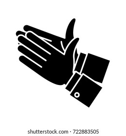 Human hands applauding