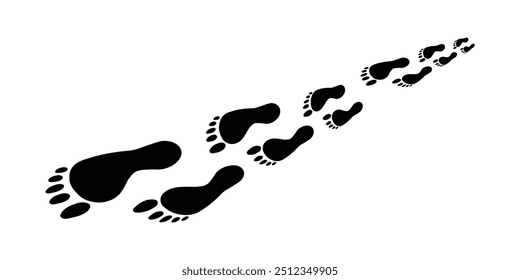 Human hands and feet icon set, print. vektor