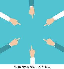 Handshake One Person Choose Partners Business Stock Vector (Royalty ...