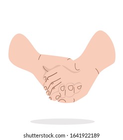 human hands holding promise concept