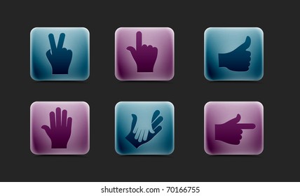 human hands icon, elements for your icon design.
