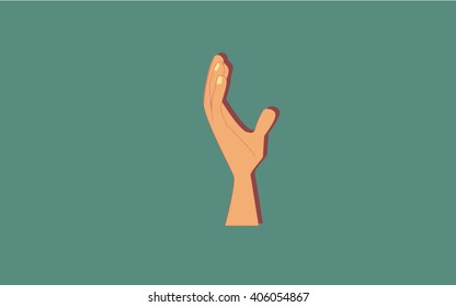 Human Hands Icon Set Isolated Vector Stock Vector (Royalty Free ...