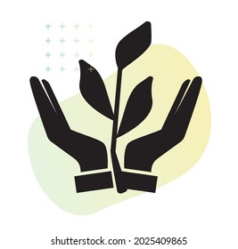 Human Hands Nurture Idea - Stock Icon as EPS 10 File