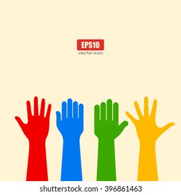 Human hands poster