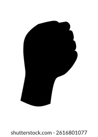human hands silhouettes showing scary gestures. Monster claw hand. Creature scratching hand. Vector illustration Hand fist black silhouette vector perfect for powerful and symbolic graphic designs.