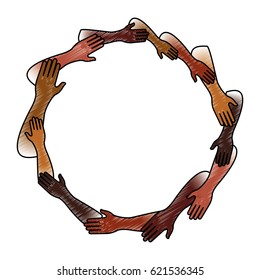 Human hands symbol