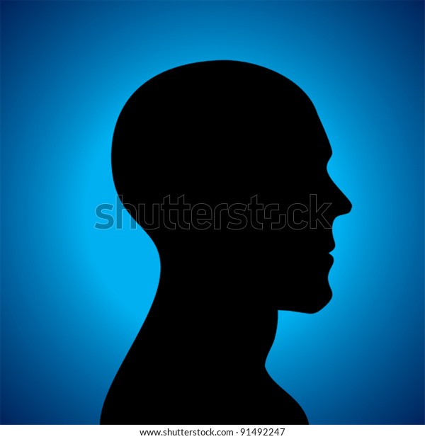 Human Head Stock Vector (Royalty Free) 91492247