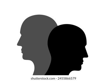 Human Head. Human Avatar. Vector Illustration. 