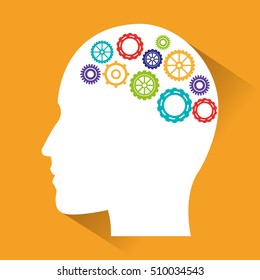 Human head and big idea design