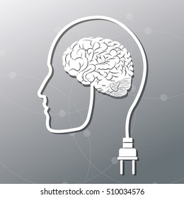 Human head and big idea design