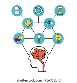 human head brain creative idea inspiration