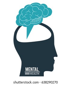 human head brain, mental health progress innovation design