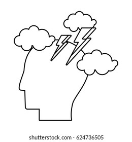 human head brainstorm idea outline