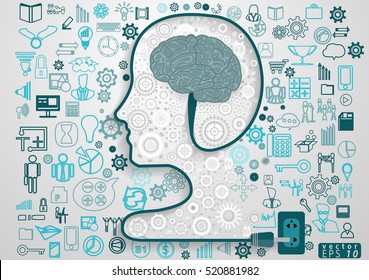 Human Head Business Modern Design Idea Stock Vector (Royalty Free ...