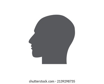 Human head con sign design vector icon