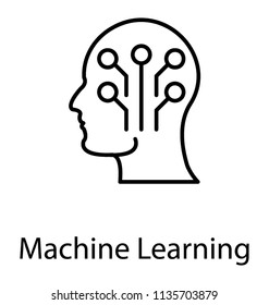 
Human head with dots connecting over head directing towards mind mapping 
