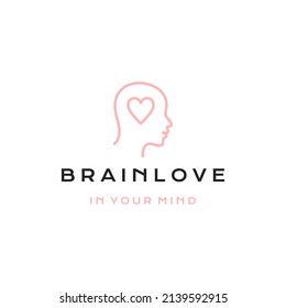 Human head with fork for food restaurant logo design