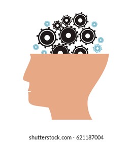 human head gear wheels cog