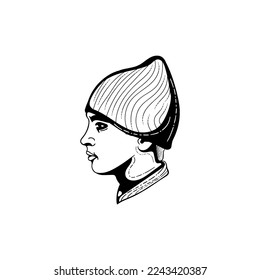 diseño creativo de ilustración de cabeza humana