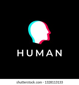 Human Head Logo design Template