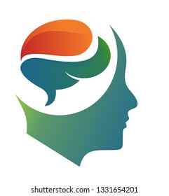 human head logo icon