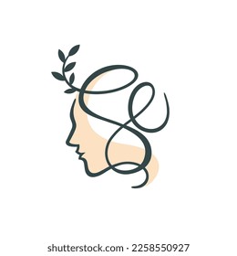 human head logo, psychological logo