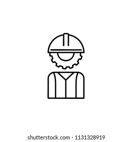 human head mechanism icon. Element of automation icon for mobile concept and web apps. Thin line human head mechanism icon can be used for web and mobile. Premium icon
