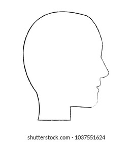 Human Head Profile Character Man Vector Stock Vector (Royalty Free ...