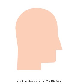 human head profile icon image