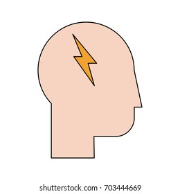 human head profile sideview icon image 