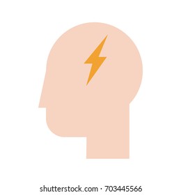 human head profile sideview icon image 