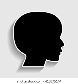 Human head sign