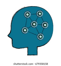 Human head silhouette