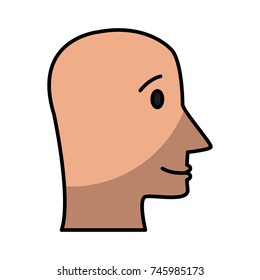 Human head silhouette