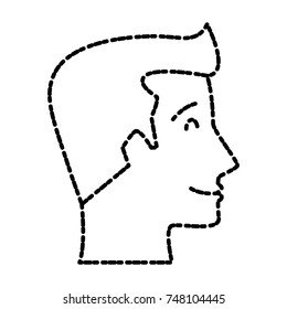 Human head silhouette