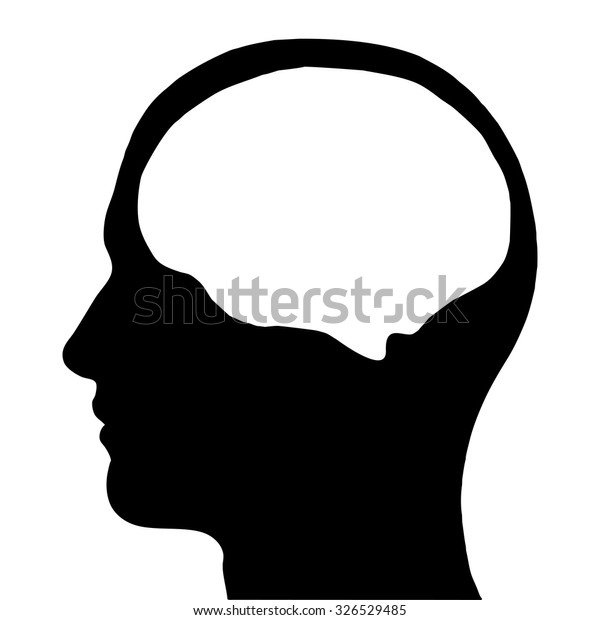 人間の頭シルエット のベクター画像素材 ロイヤリティフリー