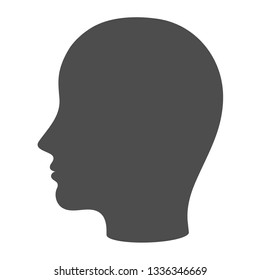 Human head silhouette icon