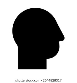 human head – simple vector icon	