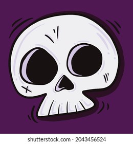 ilustración vectorial dibujada a mano en la cabeza humana