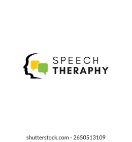 Cabeça Humana com Onda Sonora. Logotipo da fonoaudiologia