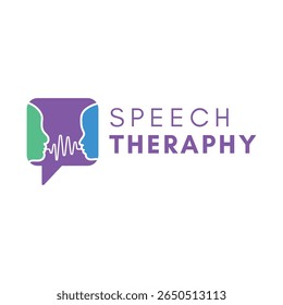 Cabeça Humana com Onda Sonora. Logotipo da fonoaudiologia
