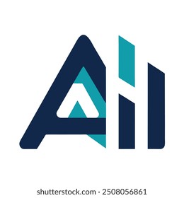 Human head tech icon, AI chip technological brain, Artificial intelligence, Simple flat design symbol, Isolated on white background, Vector illustration