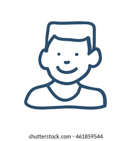 Human head and think concept represented by man icon. Isolated and sketch illustration