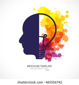 human head thinking a new idea