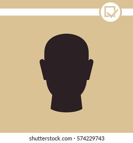 Human Head Vector Icon.