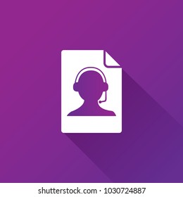 human with headphone icon
