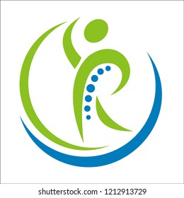 Human health character - vector logo template. Illustration of health concepts